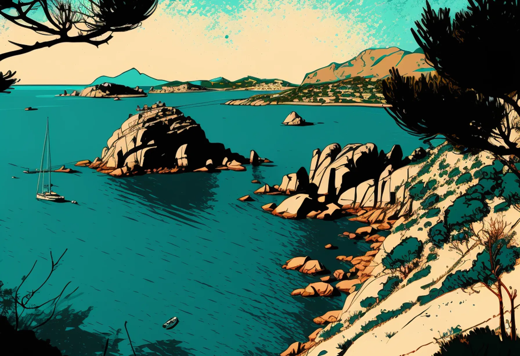 Image Discover Cap Corse and its wild nature between sea and land.