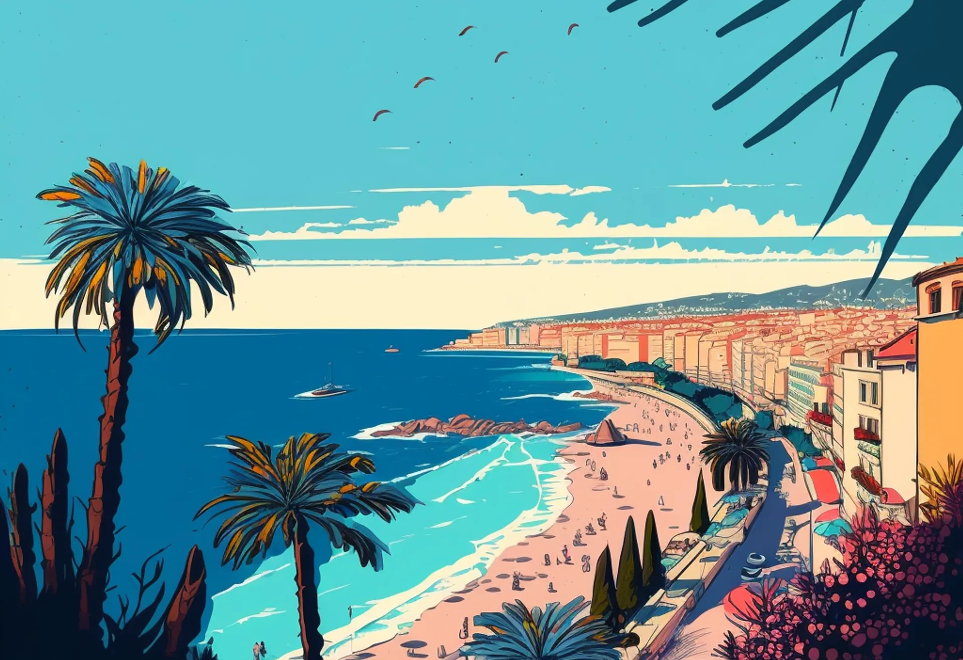 Image La French Riviera, ciel bleu azur et paillettes