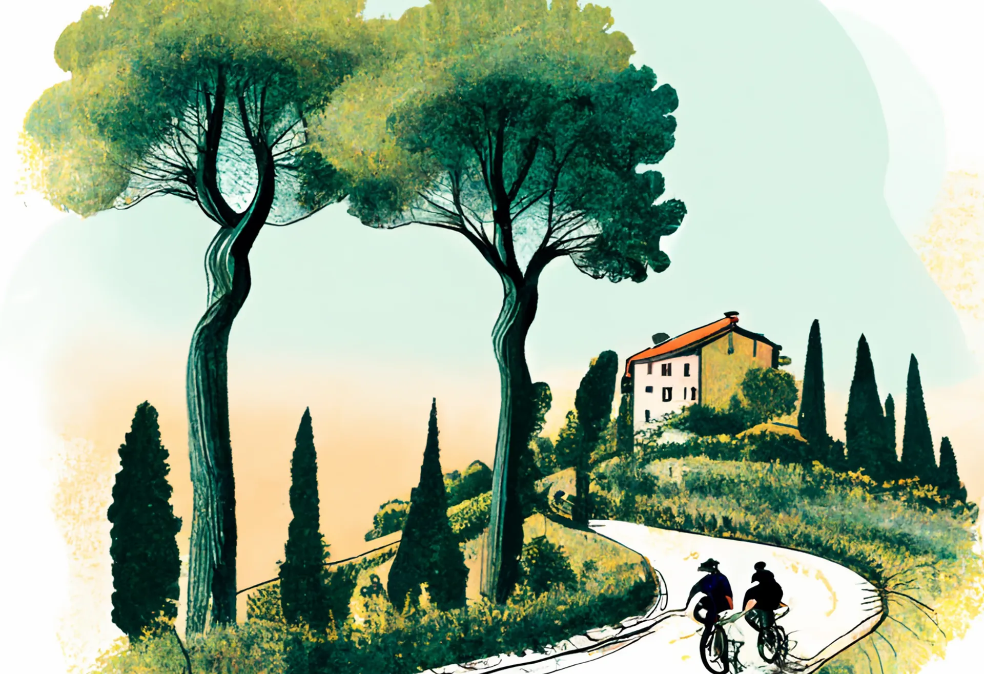 Image Vélo Tourisme : Sur les routes de la Toscane