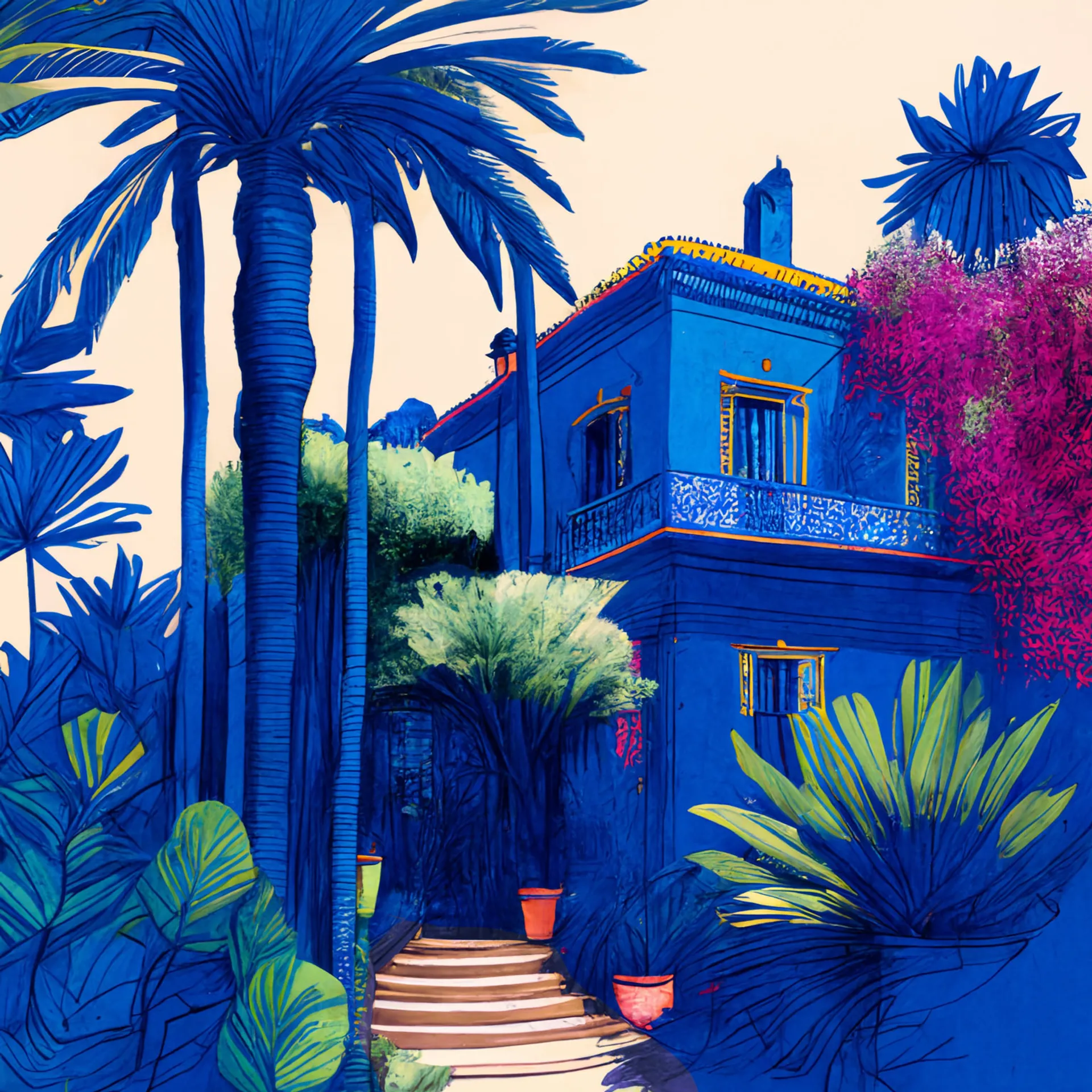 Au coeur du Jardin Majorelle de Marrakech