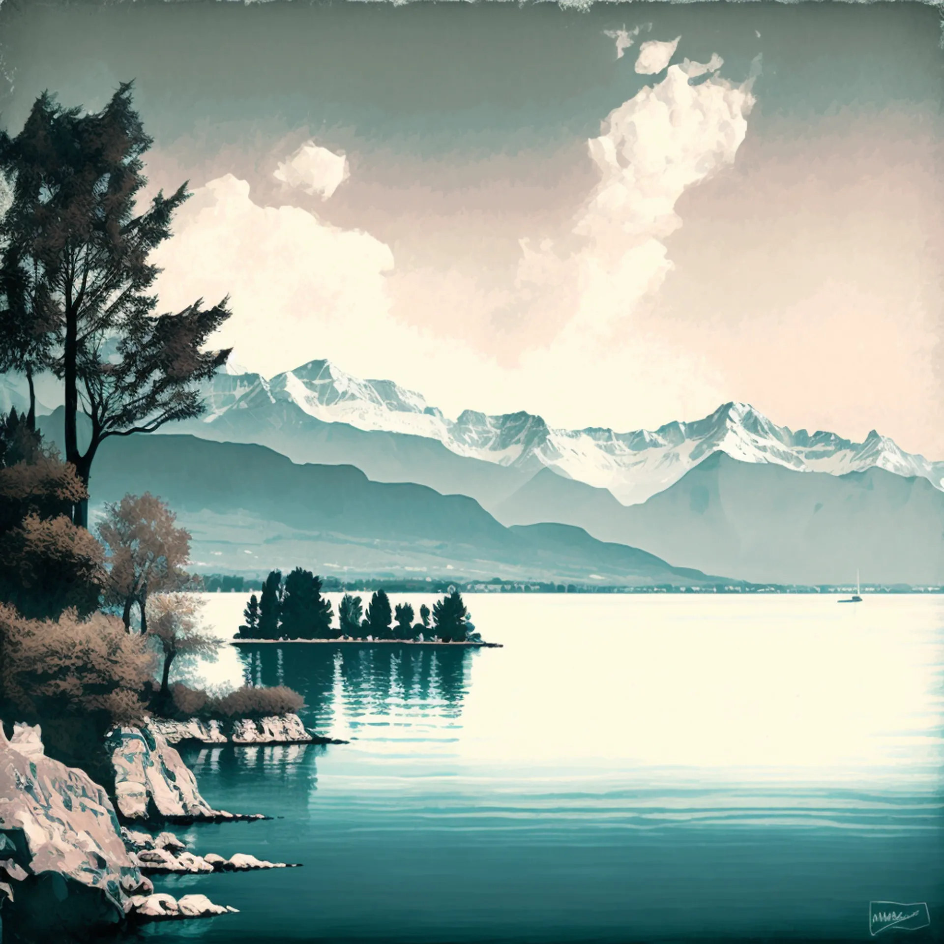 Le Lac Léman, la merveille des Alpes entre la France et la Suisse
